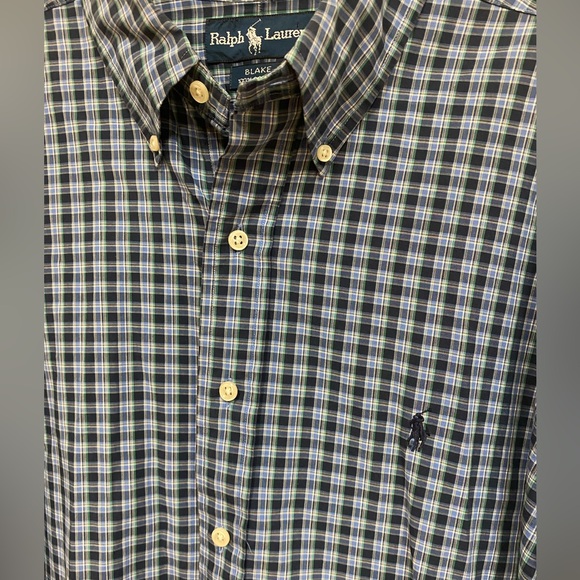 Ralph Lauren Mens Plaid Button Up Long Sleeve Collared Shirt Size XL - Picture 3 of 4
